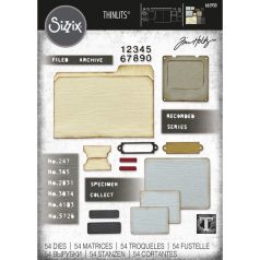   SIZZIX vágósablon, Specimen Tim Holtz/ Sizzix Thinlits Die Set (1 csomag)