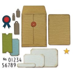   SIZZIX vágósablon, Collector Tim Holtz/ Sizzix Thinlits Die Set (1 csomag)