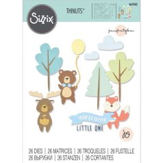   SIZZIX vágósablon, Woodland Baby Set / Sizzix Thinlits Die Set (1 csomag)