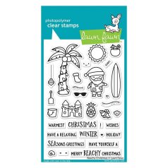   Szilikonbélyegző LF2945, Beachy Christmas / Lawn Fawn Clear Stamps (1 csomag)