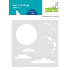   Stencil LF2980, Nighttime Sky / Lawn Fawn Background Stencil (1 db)