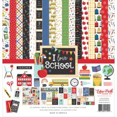   Scrapbook Papírkészlet 12" (30 cm) I Love School Collection Kit (1 csomag)